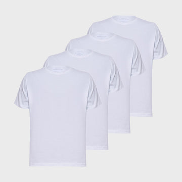 🤍 Promoção 4 Camisetas branca - Preço especial + Frete gratis